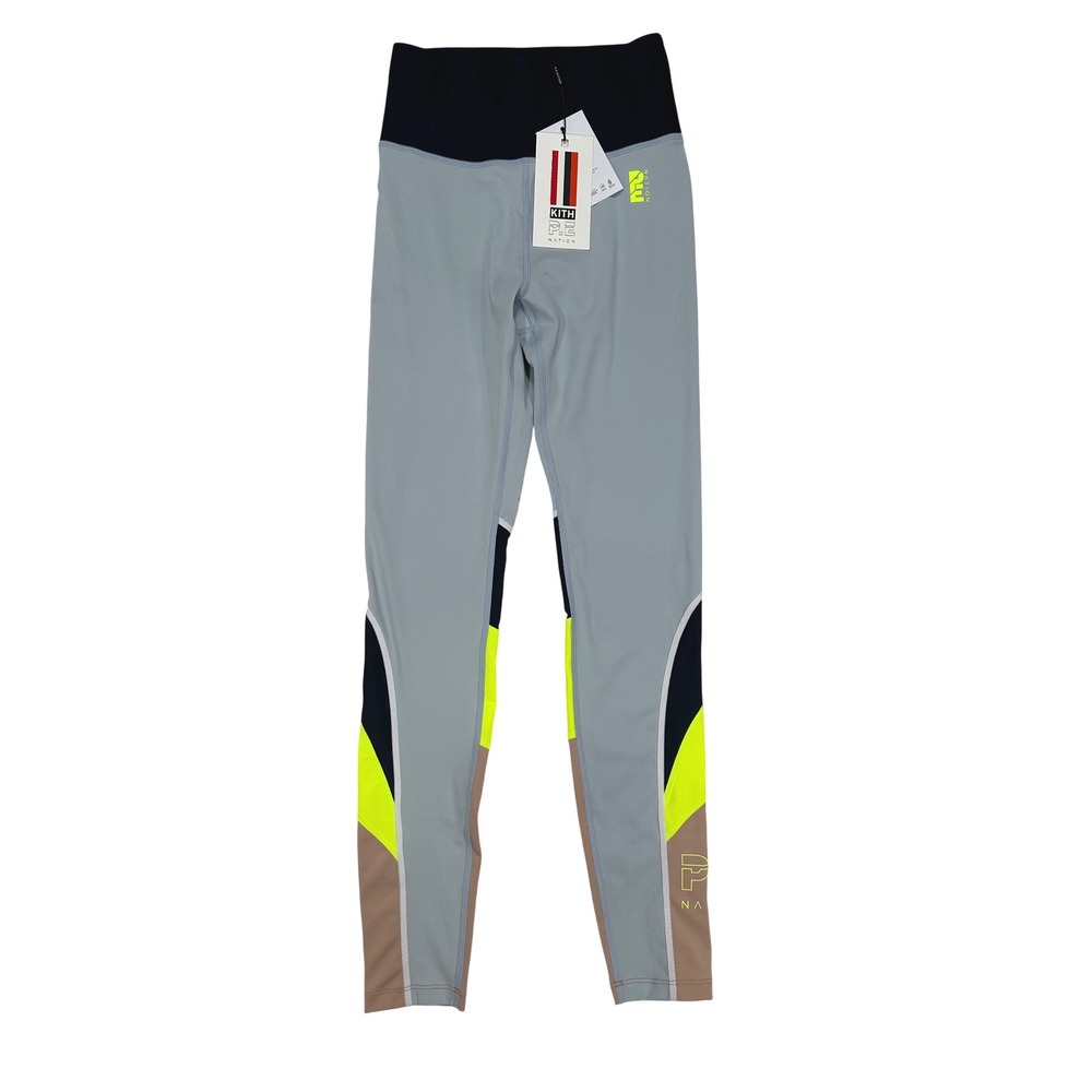 Kith x P.E Nation Womens All Sports Legging Blue Pale Colorblock size Small‎